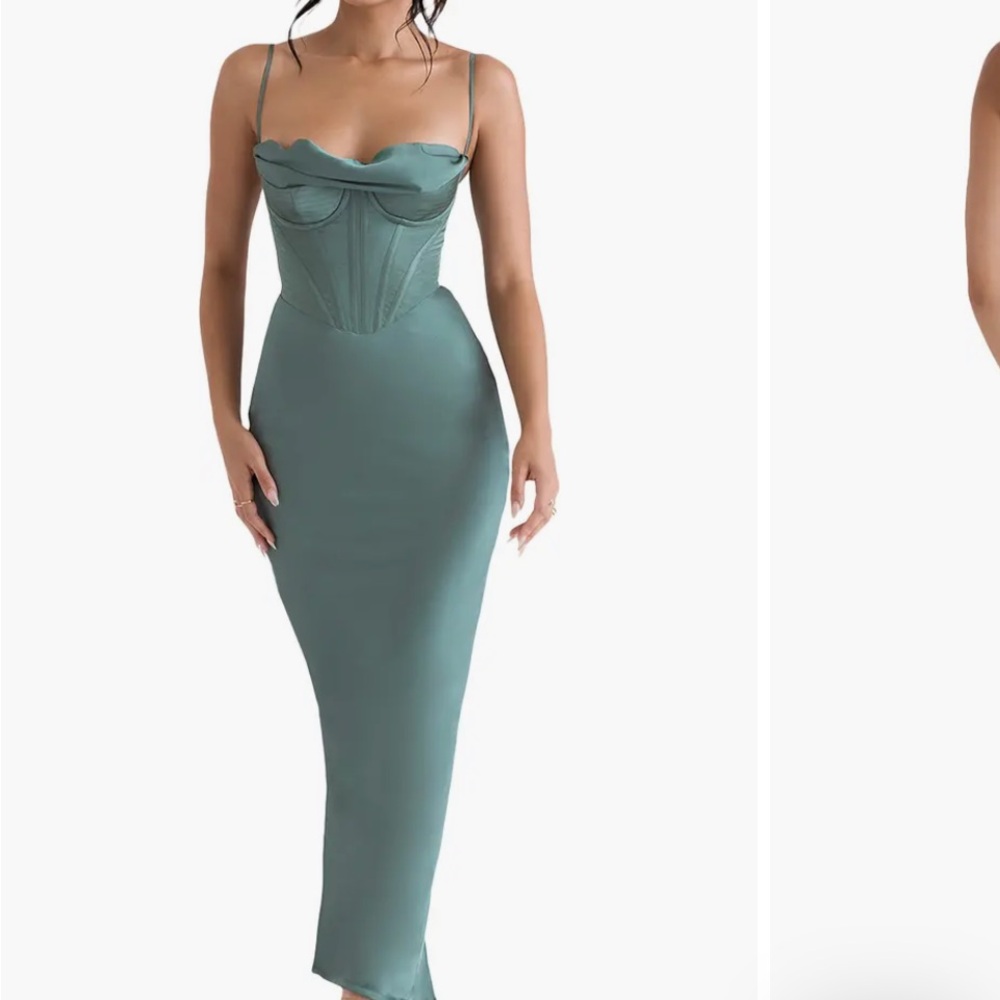 House of CB Teal Midi Dress